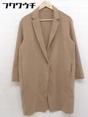 ■ UNIQLO ユニクロ 長袖 チェスター コート サイズM ブラウン系 レディース  【中古】 【1109040000694】