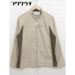 ◇ MICHEL KLEIN homme 長袖 ジップアップ ジャケット ジャンパー ベージュ ブラウン系 メンズ  【中古】 【1109060011656】