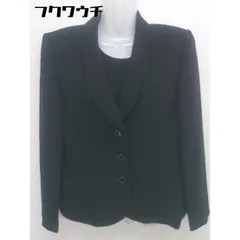 ◇ PLATA Elegance 肩パット 3B ブラックフォーマル ジャケット ブラウス アンサンブル サイズ 9SR ブラック レディース  【1109060010376】