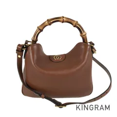 グッチ GUCCI バンブー ダイアナ スモール 746251 レザー ショルダーバッグ fhb【中古】