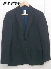 ◇ BEAMS HEART ビームス ハート ストライプ シングル 2B 長袖 テーラードジャケット サイズ44 ネイビー ブルー メンズ  【1109070001678】