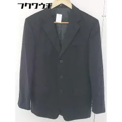 ◇ PSFA ストライプ シングル 3B 長袖 テーラードジャケット サイズA7 ブラック グレー メンズ  【1109080013425】