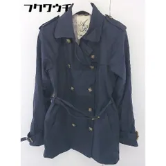 ◇◎ ADAM ET ROPE アダムエロペ 長袖 トレンチコート サイズ38 ネイビー系 レディース  【1109090014955】