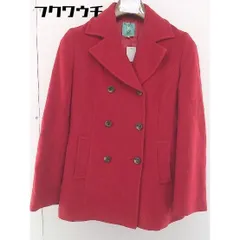 ◇ 23区 BLUE CLEAR ウール 長袖 ピーコート サイズ 2 レッド レディース  【1109140005353】