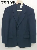 ◇ Takashimaya 高島屋 シングル チェック 長袖 テーラード ジャケット サイズI-Y 1-B092 ネイビー メンズ  【1109140004462】