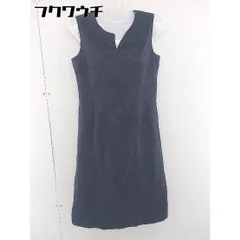 ◇ AMACA アマカ ノースリーブ 膝下丈 ワンピース サイズ38 ネイビー系 レディース  【1109140003946】のサムネイル