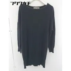 ◇ SPICK AND SPAN Pour Femme スピックアンドスパン 長袖 ミニ ニット ワンピース ブラック レディース  【1109140016199】