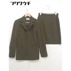 ◇ Abahouse Devinette アバハウス ドゥヴィネット スカート スーツ セットアップ 上下 カーキ レディース  【1109150011535】