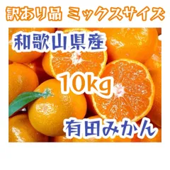 和歌山県産 有田みかん 訳あり品 ミックスサイズ 10kg