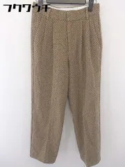 ◇ select MOCA セレクトモカ 総柄 ウール パンツ サイズS ベージュ系 レディース  【中古】 【1109170000038】
