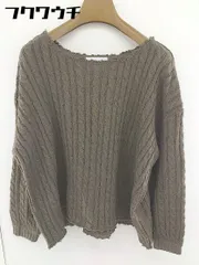 ◇ Simplicite シンプリシテェ ケーブルニット 長袖 セーター サイズ F ブラウン レディース  【1109170002728】