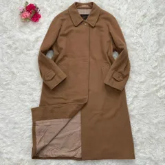 【訳あり美品/L】BURBERRYS バーバリーズ チェスターコート ロングコート アウター ジャケット Aライン カシミヤ100% ブラウン キャメル 茶 フォーマル ビジネス カジュアル 通勤 通学 入学式 入園式 卒園式 卒業式 レディース