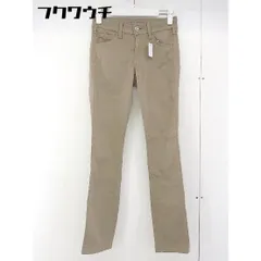 ◇ SOMETHING サムシング EDWIN エドウイン コットン パンツ サイズ25×32 ブラウン レディース  【中古】 【1109210003890】