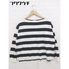 ◇ BEAUTY & YOUTH UNITED ARROWS ボーダー 長袖 Tシャツ カットソー ブラック ホワイト レディース  【中古】 【1109210002596】