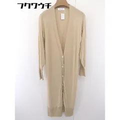 ◇ Simplicite シンプリシテェ 長袖 ロングカーディガン サイズF ベージュ レディース  【1109210006532】