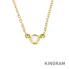 ティファニー TIFFANY&Co. バイザヤード K18YG ダイヤモンド ネックレス ftj【中古】