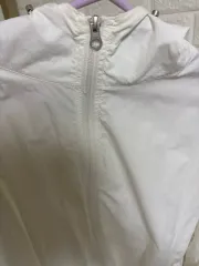 ホワイト ウィンドブレーカー ジャケット