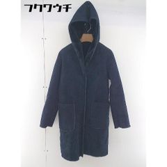 ■ COMME CA ISM コムサイズム 長袖 ムートン コート サイズ7 ネイビー レディース  【1109270010531】