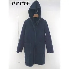 ■ COMME CA ISM コムサイズム 長袖 ムートン コート サイズ7 ネイビー レディース  【1109270010531】