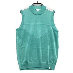 サイズ：M TAYLOR MADE テーラーメイド  ハイネック ニットベスト  グリーン系 [240101558597] ゴルフウェア レディース ストスト