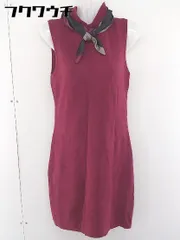 ◇ ◎ ROYAL PARTY ロイヤルパーティー ノースリーブ 膝丈 ワンピース サイズF レッド レディース  【1109280011818】のサムネイル