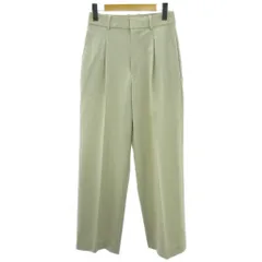 ユニクロ UNIQLO 24年 美品 タックワイドパンツ スラックス パンツ ベージュ S 469854