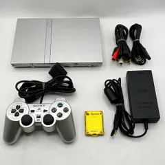 【中古動作品】 PS2 薄型 SCPH-77000 サテンシルバー 動作確認済み プレイステーション２ プレステ２ Playstation 2