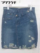 ◇ ◎ ●未使用● ZARA Trafaluc タグ付き 膝丈 フレア デニム スカート サイズEUR S USA S MEX 26 インディゴ レディース  【1109300007081】