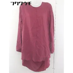 ◇ CEPIE. セピエ サテン調 バックリボン 長袖 ミニ ワンピース サイズ F バーガンディー レディース 【1110040004100】