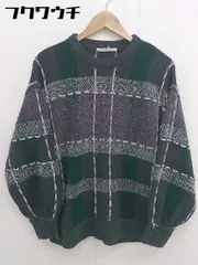 ◇ KBF ケービーエフ URBAN RESEARCH チェック 長袖 ニット セーター サイズOne チャコールグレー マルチ レディース 【1110050005937】