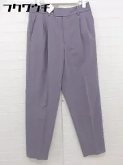◇ 1_OF MINE UNITED ARROWS ワンオブマイン タック センタープレス パンツ サイズ38 パープル レディース 【1110050005869】