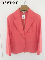 ◇ ensuite エンスウィート シングル1B 長袖 テーラードジャケット サイズ2 レッド系 レディース 【1110050001168】