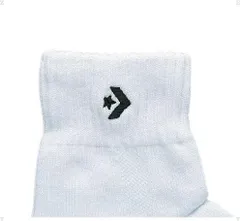 コンバース CONVERSE 1F ニューアンクルソックス ソックス バスケット 11FW(cb16006-1119)、ﾎﾜｲﾄ/ﾌﾞﾗｯｸ