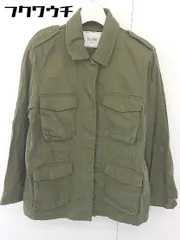 ◇ SLOBE IENA スローブ イエナ ジップアップ ミリタリー ジャケット サイズ38 カーキ レディース  【1110060007846】