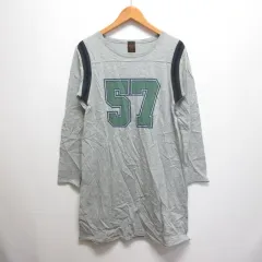 アングリッド UNGRID 長袖 Tシャツ ワンピース F 杢グレー USED風 チュニックのサムネイル