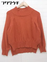 ◇ SENSE OF PLACE by URBAN RESEARCH ハイネック サイドスリット ニット セーター サイズFree オレンジ系 レディース  【中古】 【1110070012847】
