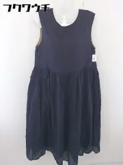 ◇ URBAN RESEARCH DOORS リバーシブル ノースリーブ ロング ワンピース サイズOne ネイビー ブラウン レディース  【中古】 【1110070011505】