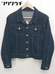◇ NATURAL BEAUTY BASIC 長袖 デニム ジャケット Gジャン サイズL インディゴ レディース  【1110080002838】