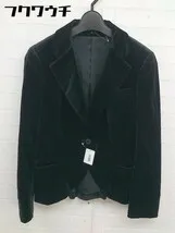 ◇ Theory セオリー ベロア調 シングル1B 長袖 テーラードジャケット サイズ2 ブラック レディース  【1110080001008】