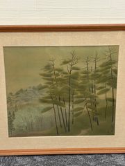 奥村土牛 「吉野」 木版画 落款・エディション・作品証明シール有り