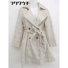 ◇ ◎ innowave イノウェーブ ウエストベルト 総柄 長袖 トレンチコート サイズL ベージュ レディース  【1110110005198】のサムネイル