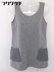 ◇ Munich ミューニック バックジップ ノースリーブ ミニ ワンピース サイズ0S グレー レディース  【中古】 【1110120001531】のサムネイル