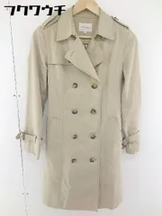 ■ ◎ fredy emue フレディ エミュ ベルト付 ライナー付 長袖 トレンチ コート サイズ38 ベージュ レディース  【1110120013015】