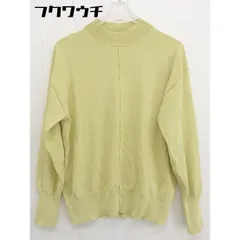 ◇ green label relaxing UNITED ARROWS モックネック 長袖 ニット セーター イエロー レディース  【中古】 【1110130003990】