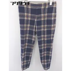 ◇ BEAUTY & YOUTH ビューティアンドユース UNITED ARROWS チェック ウール パンツ サイズS ブルー系 レディース  【中古】 【1110130007806】