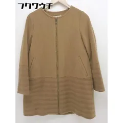 ◇ Ray BEAMS レイ ビームス 長袖 ノーカラー コート サイズ0 キャメル レディース  【中古】 【1110140011053】