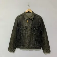 リーバイス デニム ジャケット ウォッシュ ブラック ヴィンテージ デニムジャケット ユニセックス