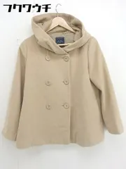 ◇ chambre de charme シャンブル ドゥ シャーム フード 長袖 コート サイズF ベージュ レディース  【中古】 【1110150003581】