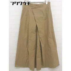 ◇ BLENHEIM ブレンへイム ラップ風 ロング フレア スカート サイズ S ベージュ レディース  【中古】 【1110180003032】