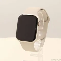 〔中古品〕 Apple Watch Series 7 GPS + Cellular 45mm スターライトアルミニウムケース スターライトスポーツバンド【198】